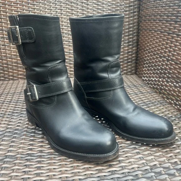 Prada Black Combat & Moto Boots - Picture 2 of 10